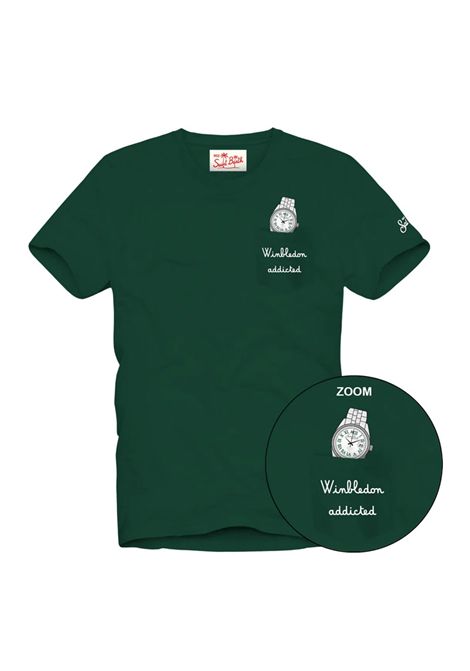 T-shirt Mc2 Saint Barth uomo Austin Tennis watch verde MC2 SAINT BARTH | T-shirt | AUSTIN02531H51